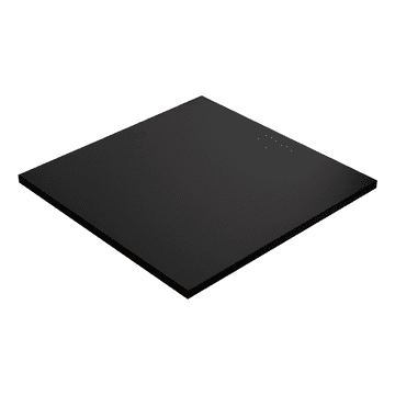 shumee Črna laminatna plošča 90 x 90 cm za mizo ali klubsko mizico