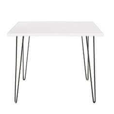 shumee LASNA Miza 90 x 90 cm za kuhinjo, dnevno sobo, jedilnico Bela