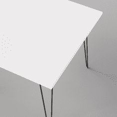 shumee LASNA Miza 90 x 90 cm za kuhinjo, dnevno sobo, jedilnico Bela