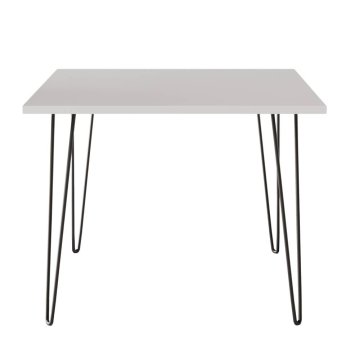 shumee LASNA Miza 90 x 90 cm za kuhinjo, dnevno sobo, jedilnico Siva