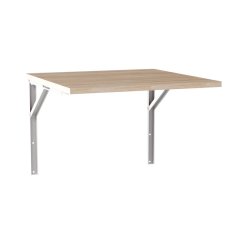 shumee FLIP raztegljiva stenska mizica 68x68 cm hrast Sonoma