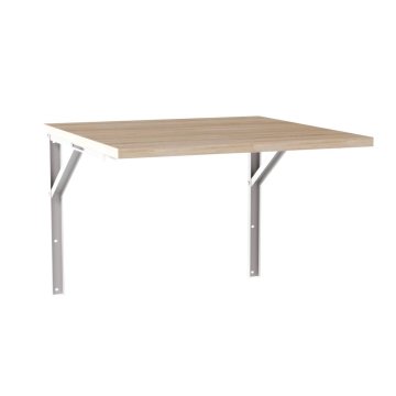 shumee FLIP raztegljiva stenska mizica 68x68 cm hrast Sonoma