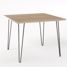 shumee LASNA Miza 90 x 90 cm za kuhinjo, dnevno sobo, jedilnico Sonoma Oak