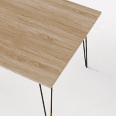 shumee LASNA Miza 90 x 90 cm za kuhinjo, dnevno sobo, jedilnico Sonoma Oak