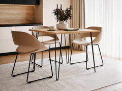 shumee LASNA Miza 90 x 90 cm za kuhinjo, dnevno sobo, jedilnico Sonoma Oak