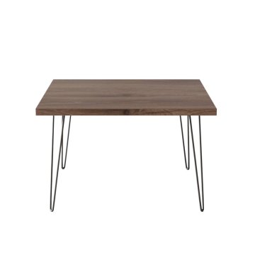 shumee VIDA Klubska mizica 68 x 68 cm za dnevno sobo, čokoladni hrast