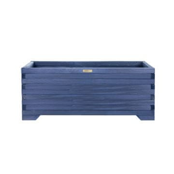 GREEN-SPOT Lesen sadilnik Greenspot 100x35x40cm za teraso, balkon in vrt - Masiven lesen sadilnik - Velik vrtni sadilnik iz lesenih hlodov za rože, zelišča, grmičevje - Barva lesa Antracit