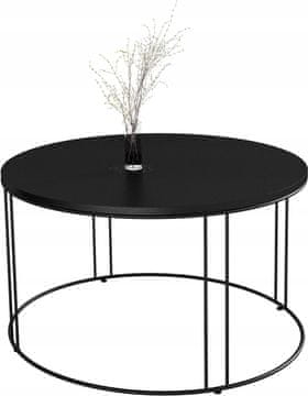 shumee Okrogla žična miza 4PI75 Črna Črna