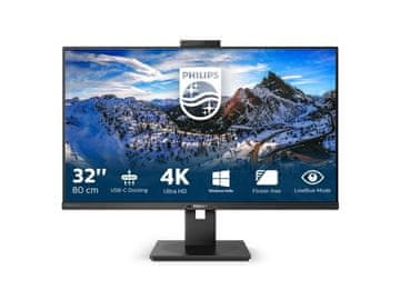 Philips 329P1H 31,5" IPS 4K UHD USB-C ergonomski poslovni monitor s spletno kamero
