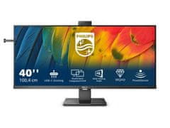 Philips 40B1U5601H 40" IPS UWQHD 120Hz USB-C KVM poslovni monitor s kamero