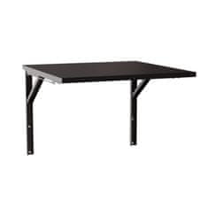 shumee FLIP raztegljiva stenska mizica 68x68 cm črne barve