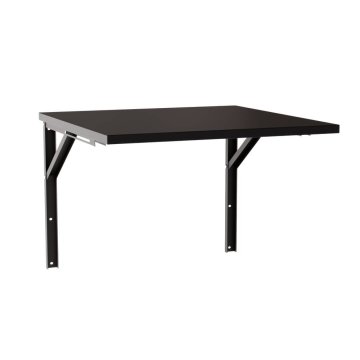 shumee FLIP raztegljiva stenska mizica 68x68 cm črne barve