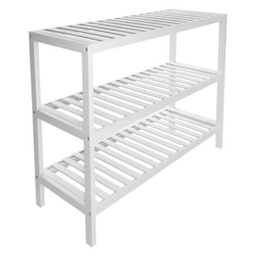 shumee Bela omarica za čevlje za predsobo 55x70x26