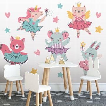 shumee Otroške nalepke Pisane vile 50x100cm