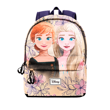 shumee Disney Ledeno kraljestvo 2 Enojni šolski nahrbtnik bež 31x44x18 cm