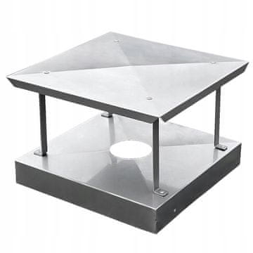 shumee Kuverta iz nerjavečega jekla, dimniška kapa 20 x 45 cm s podstavkom