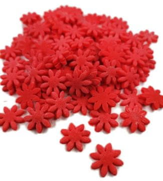 shumee Majhne rdeče sladkorne marjetice za torte, kolačke 20 g