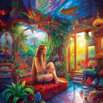 Yazz Puzzle Kvadratna sestavljanka Doma v nebesih 1023 kosov