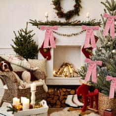 Nikcorp Žametni dekorativni trak roza 4 cm x 9 m za pentlje, darila in dekoracijo