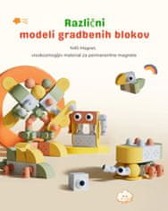 MAGFUN magnetne igrače za otroke živalske figure - ZOO