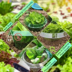 Nikcorp Zaščitni obroči proti polžem 20 kosov | Plastični ovratniki za zaščito rastlin na vrtu | Večkratna uporaba