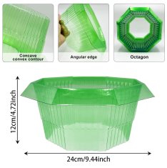 Nikcorp Zaščitni obroči proti polžem 10 kosov | Ekološka zaščita za vrtne rastline | Ovratniki za zelenjavo in rože