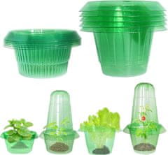 Nikcorp Komplet 10 zaščit proti polžem 24 cm | Ekološka ograja za vrt | Ovratnik in obroč za zaščito rastlin pred škodljivci