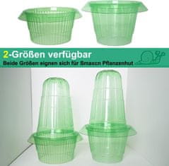 Nikcorp Komplet 10 zaščit proti polžem 24 cm | Ekološka ograja za vrt | Ovratnik in obroč za zaščito rastlin pred škodljivci