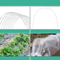 Nikcorp Komplet 30 lokov za vrtni tunel ali rastlinjak iz steklenih vlaken z dodatki za montažo in zaščito rastlin