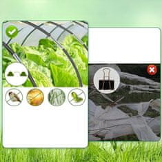Nikcorp Komplet 30 lokov za vrtni tunel ali rastlinjak iz steklenih vlaken z dodatki za montažo in zaščito rastlin