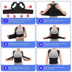 Nikcorp Korektor drže za ravno hrbtenico in podporo hrbtu, unisex, zračen in nastavljiv pas za pravilno držo, velikost M