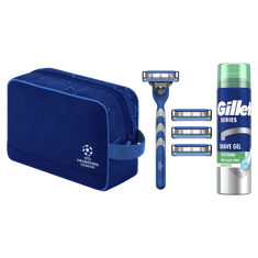 Gillette Mach3 darilni set - britvica, torba, gel za britje