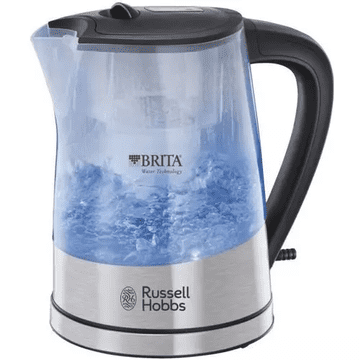 Russell Hobbs Purity električni čajnik 1 L, 2200 W, steklo + črna barva 22850-70