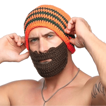 Korbi Uniseks smučarska kapa z odstranljivo brado