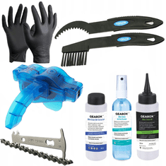 Korbi Mega Set za Čiščenje in Mazanje Verige Gearox