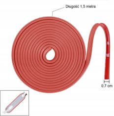 Korbi Zaščitni trak za Xiaomi M365, Rdeča, 1,5 m