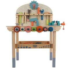 Kruzzel otroška lesena delovna miza z orodjem