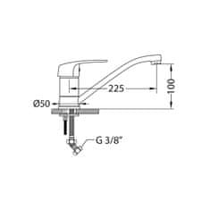 Genesis Kuhinjska armatura NINA G55 C40 bež