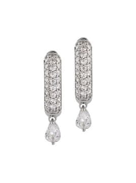 Guess Srebrni uhani s kristali Nuances JSBE04510JWRHT/U