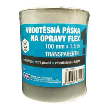 Ostatní Vodoodporni trak za popravilo FLEX 100 mm x 1,5 m prozoren