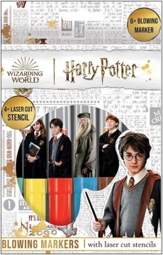 Jiri Models Označevalci za pihanje 6 kosov s šablonami Harryja Potterja v škatli 12x19cm