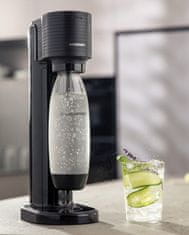 SodaStream Gaia QC (1017911770) črn + 1x 1L Plastenka brez BPA za večkratno uporabo