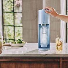 SodaStream Terra lightblue QC (1012811315) + 1x 1L Plastenka brez BPA za večkratno uporabo