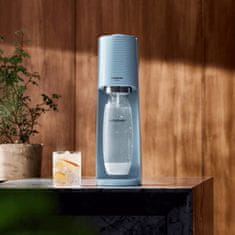 SodaStream Terra lightblue QC (1012811315) + 1x 1L Plastenka brez BPA za večkratno uporabo