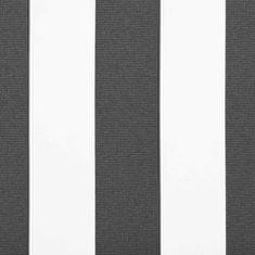 Vidaxl Nadomestno platno za tendo Antracitna in bela 350 x 200 cm