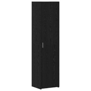 Vidaxl Visok predalnik Črna Orehovina 45 x 42,5 x 185 cm