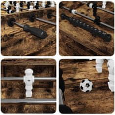 Vidaxl Namizni nogomet Dimljeni Hrast 146,5 x 74 x 85 cm