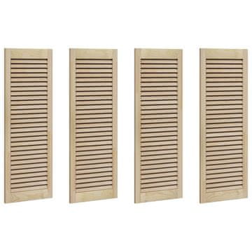 Vidaxl Vrata omare z vrati 4 pcs Naravna 110 x 2,1 x 39,5 cm