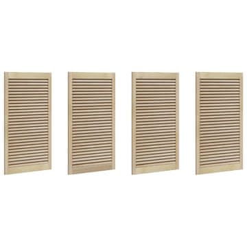 Vidaxl Vrata omare z vrati 4 pcs Naravna 110 x 2,1 x 59,5 cm