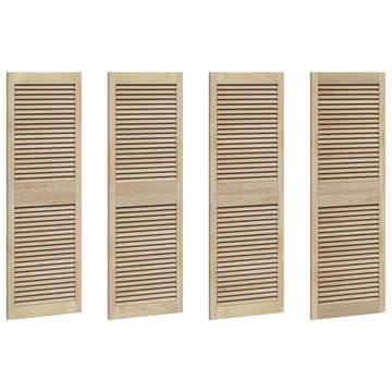 Vidaxl Vrata omare z vrati 4 pcs Naravna 140.5 x 2 x 59.5 cm